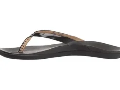 Olukai Ho'opio Women's Sandals - Black Patent