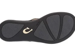 Olukai Ho'opio Women's Sandals - Black Patent