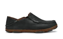 Olukai Moloa Men's Black Slip-on Shoe