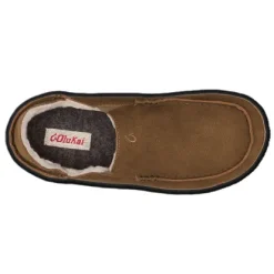 Olukai Moloa Premium Leather Shearling Slipper