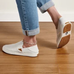 Olukai Pehuea Women's White Slip-on
