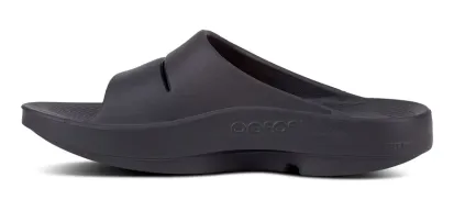 OOFOS Men's OOahh Black Slide Sandal