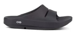 OOFOS Men's OOahh Black Slide Sandal