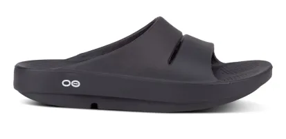 OOFOS Men's OOahh Black Slide Sandal