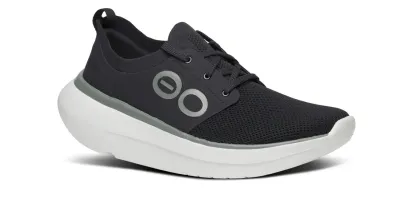 OOFOS OOmy Stride White Black Sneaker