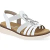 Remonte D2073-80 White Women's Elastic Sandal