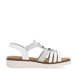 Remonte D2073-80 White Women's Elastic Sandal