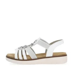 Remonte D2073-80 White Women's Elastic Sandal