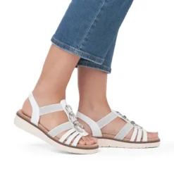 Remonte D2073-80 White Women's Elastic Sandal