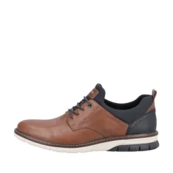 Rieker 14454 Men's Brown Easy Slip-on Oxford