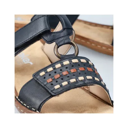 Rieker 60842-14 Navy Women's Slide Sandal