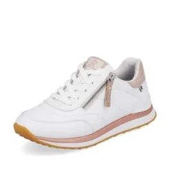 Rieker 42505-80 Women's Casual Sneaker in White