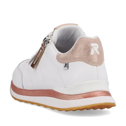 Rieker 42505-80 Women's Casual Sneaker in White