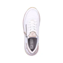 Rieker 42505-80 Women's Casual Sneaker in White