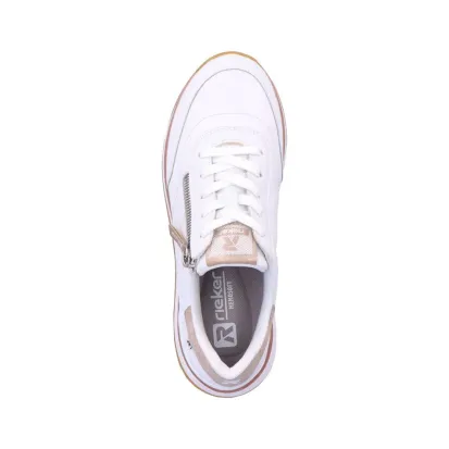 Rieker 42505-80 Women's Casual Sneaker in White