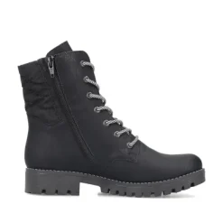 Rieker 78520-00 Women's Lined Lace Up Ankle Boot