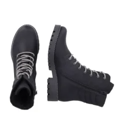 Rieker 78520-00 Women's Lined Lace Up Ankle Boot