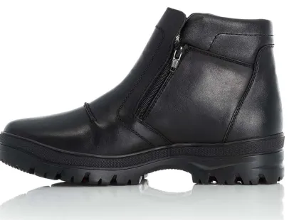 Rieker F5463-00 Men's Double Zip Flip Grip Boot