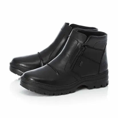 Rieker F5463-00 Men's Double Zip Flip Grip Boot