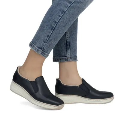 Rieker Lugano Pazifik Ready2Go Slip-on Shoe