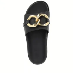 Rieker W1452-00 REPLY Women's Black Slide Sandal