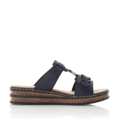 Rieker Women's 62936-14 GURGAON/WILDBUK Slide Sandal