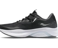 Saucony Men's Guide 15 Black/White Runner- Canadian Footwear