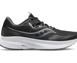 Saucony Men's Guide 15 Black/White Runner- Canadian Footwear
