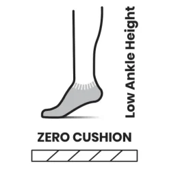 Smartwool Women's Run Zero Cushion Low Ankle Socks