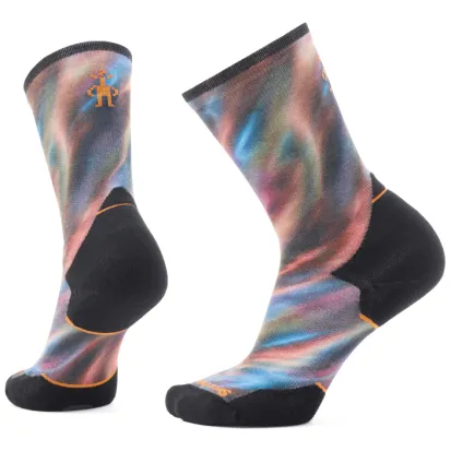 Smartwool Women's Trail Run Water Shimmer Print Crew Socks