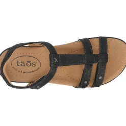 Taos Trophy 2 Black Women's Back Strap Sandal