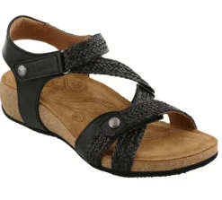 Taos Trulie Black Women's Back Strap Sandal
