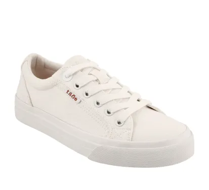 Taos Women's Plim Soul White Sneakers - Canadian Footwear