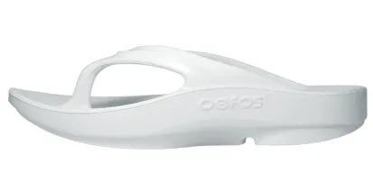 White OOFOS OOlala Sandal