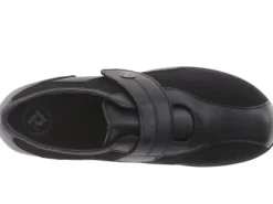 Women's Propet Diana Strap soft leather and stretchable suede loafer.